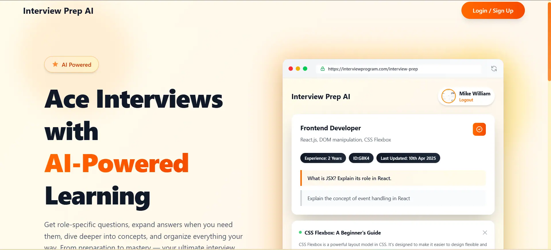 Interview Prep AI Platform